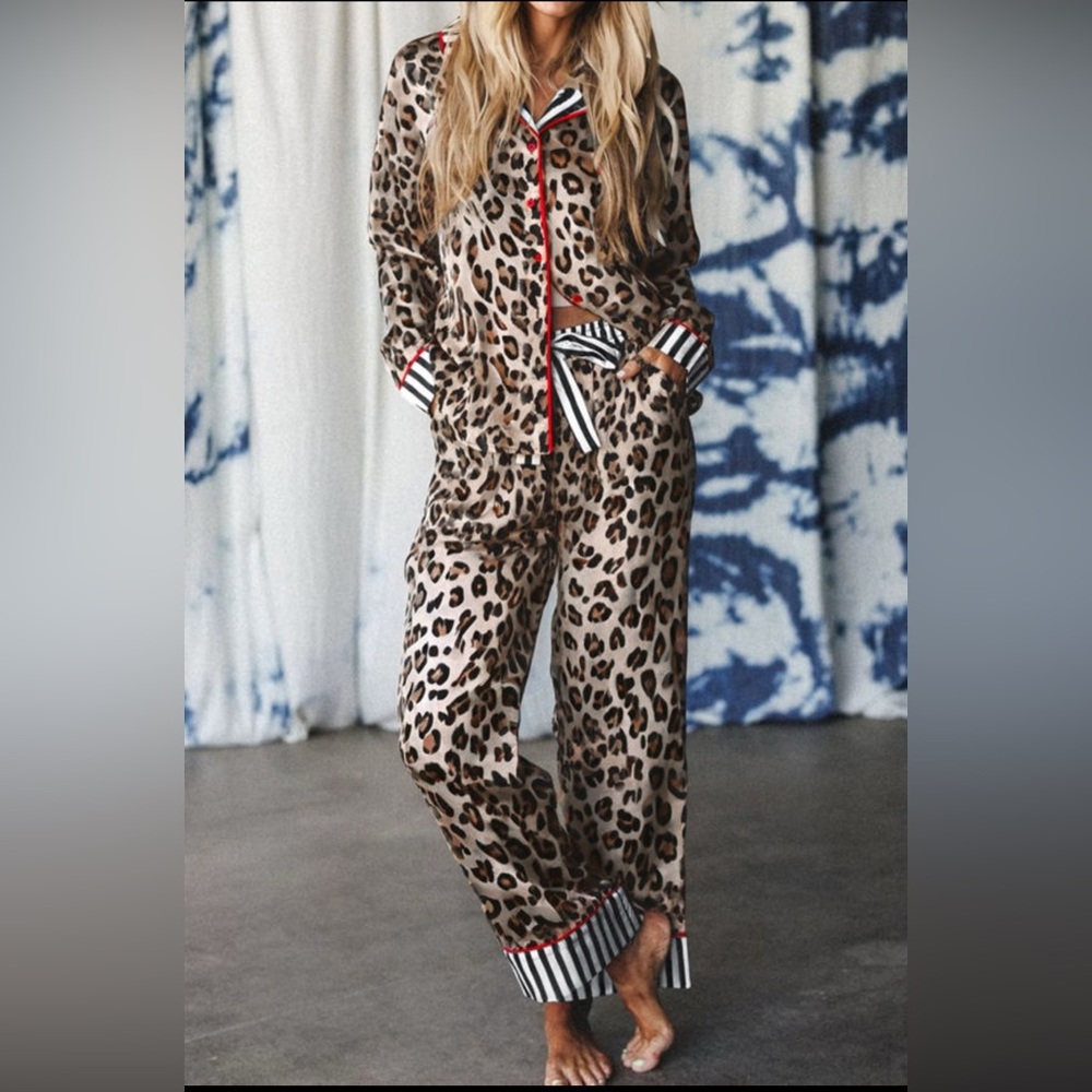 Kennedy - Leopard Print Women's Pjs